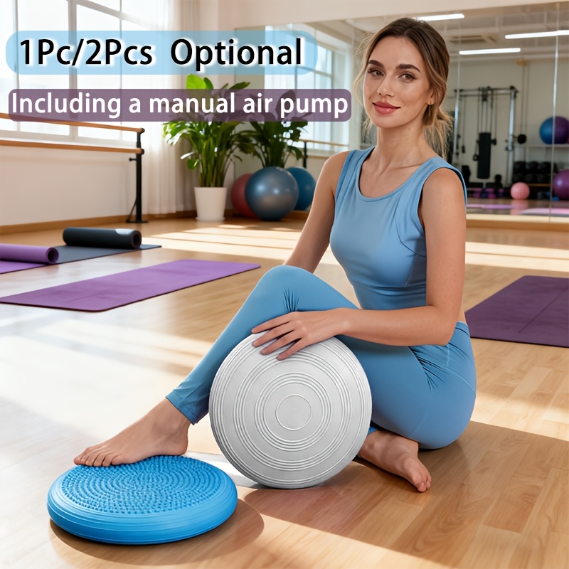 1pc/2pcs Professional PVC Balance Pads - Anti-Slip Stabilizers, for Ankle Strength, Core Power And Balance Training, Dur