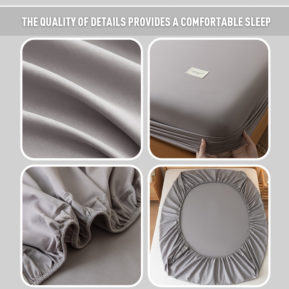 1pc Pure Cotton Fitted Sheet, Solid Color, Simple Design, Multiple Colors Available, Mattress Protector, Mattress Cover, Breathable and Comfortable, Skin-Friendly Fitted Sheet, Pillowcases Not Included, for Student Dorms, Bedrooms, Hotels, Bedding