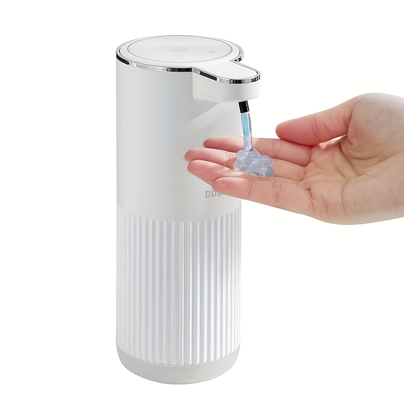 TEMU Dodo 1pc Bathroom Liquid Soap Dispenser, Infrared Automatic Induction Hand Soap Machine, Wall-mounted, Rechargeable, With 2pcs Adhesive Pads,