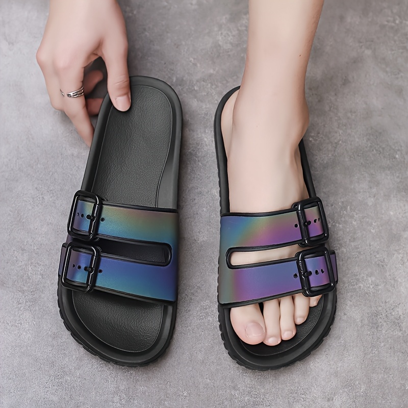 unisex fashion slide sandals adjustable straps Temu
