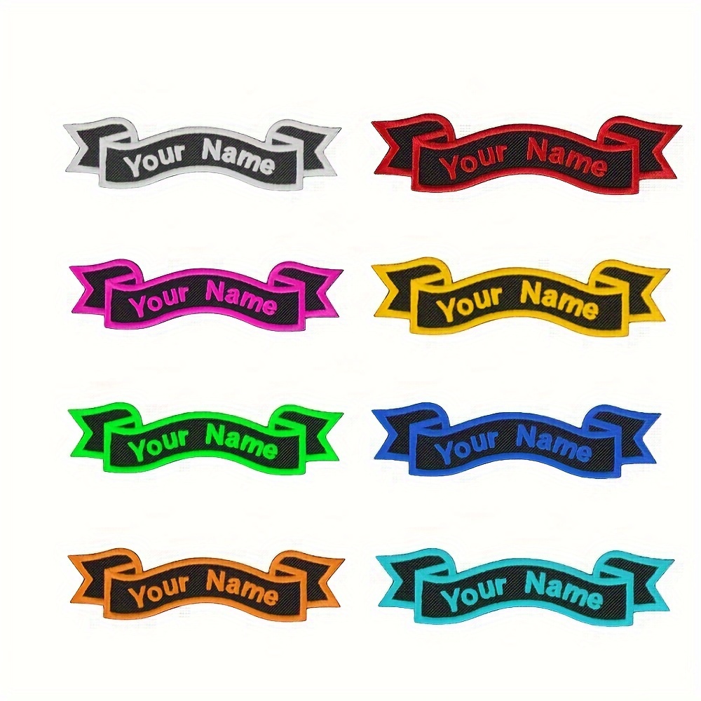 Personalized Custom Embroidered Rocker Name Tag Patch Iron - Temu