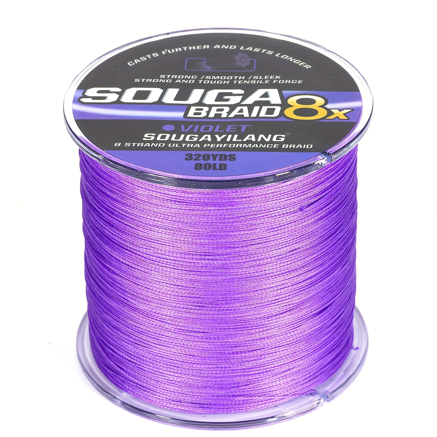 1pc Sougayilang 8-Strand Braided Fishing Line, 320YDS 100LB PE Material, Multi-Color Options for Outdoor, Sea, Ice, River, Rock Fishing - Ideal for Valentine&#39;S Day, Thanksgiving, Christmas, Halloween, New Year
