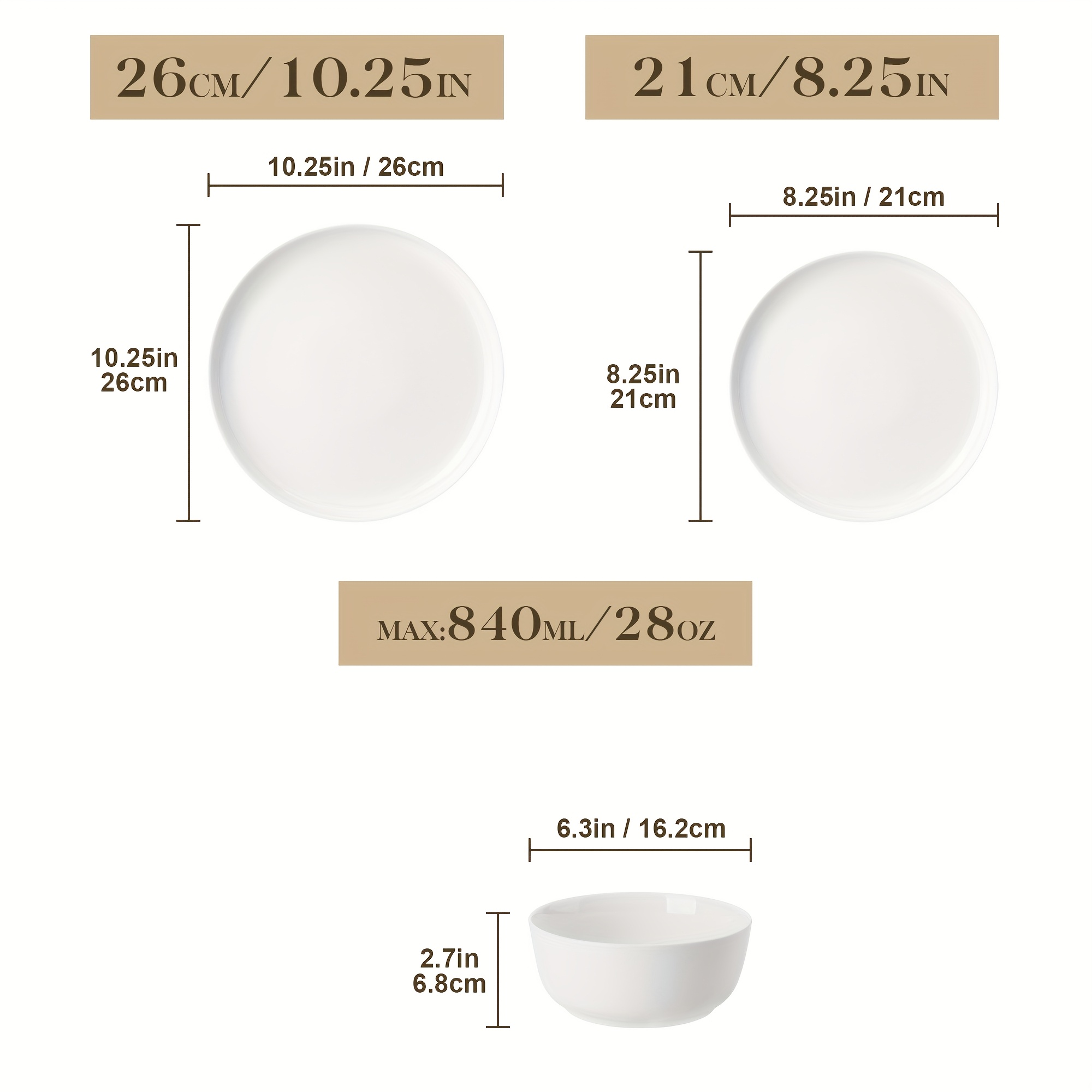 12/16/18/24 st servisset för middagar servering för 4/6 - Temu Sweden