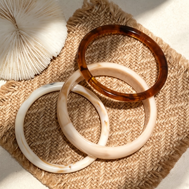 3pcs Stylish Stackable Bracelet Set for Daily Wear