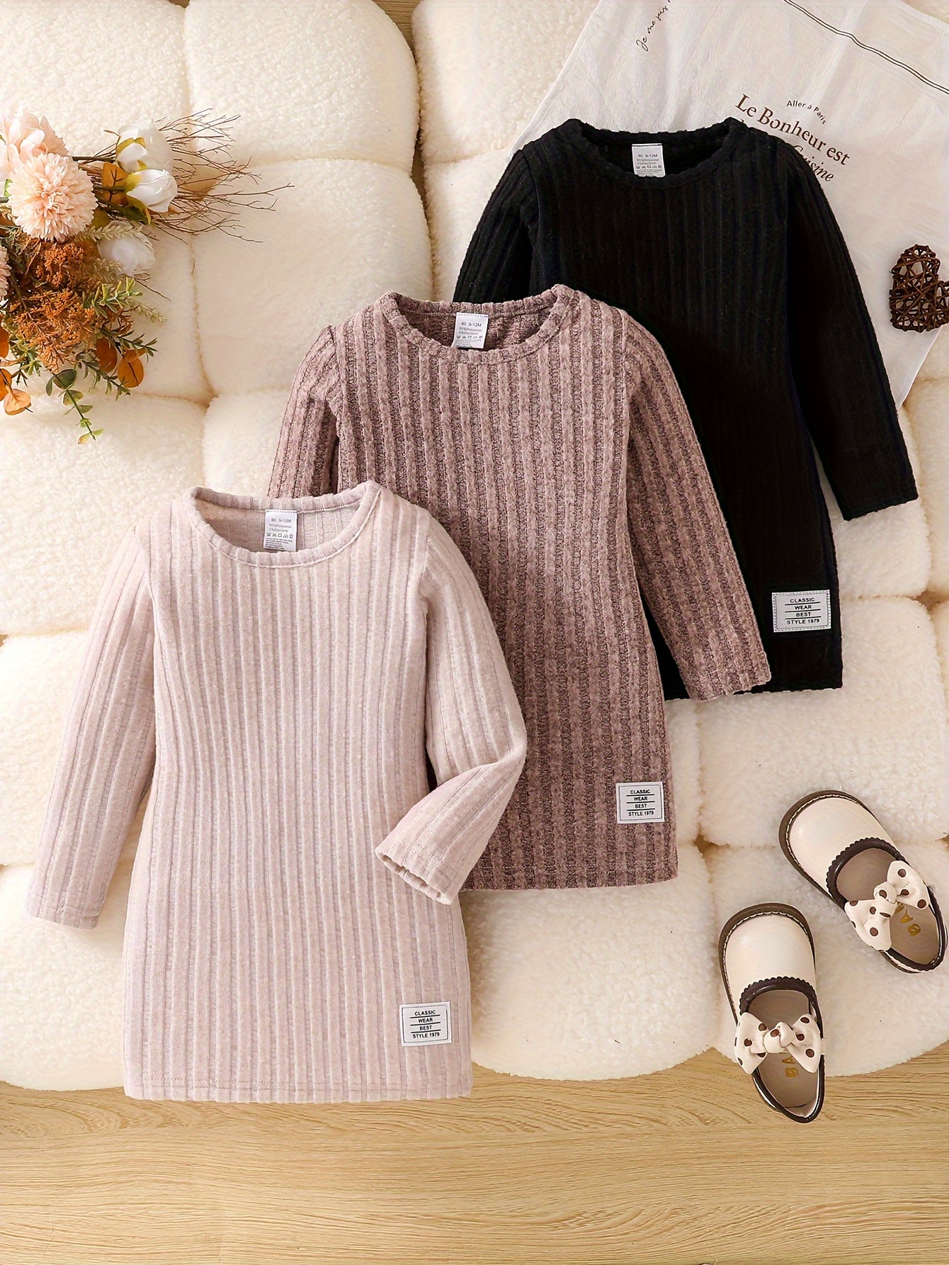 1-6t little girl clothes baby girl dresses long sleeve casual dress kids  girl dress party dress sundress sunday dress play wear dress - kids'  fashion - Temu