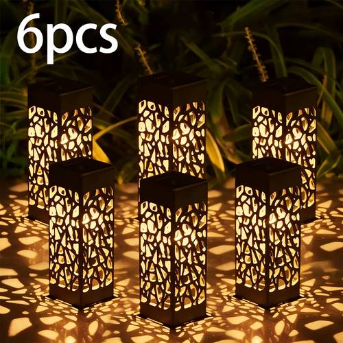 2pcs 6pcs 8pcs beautifully designed solar hollow lawn lights with ultra low controlled sensor garden lights