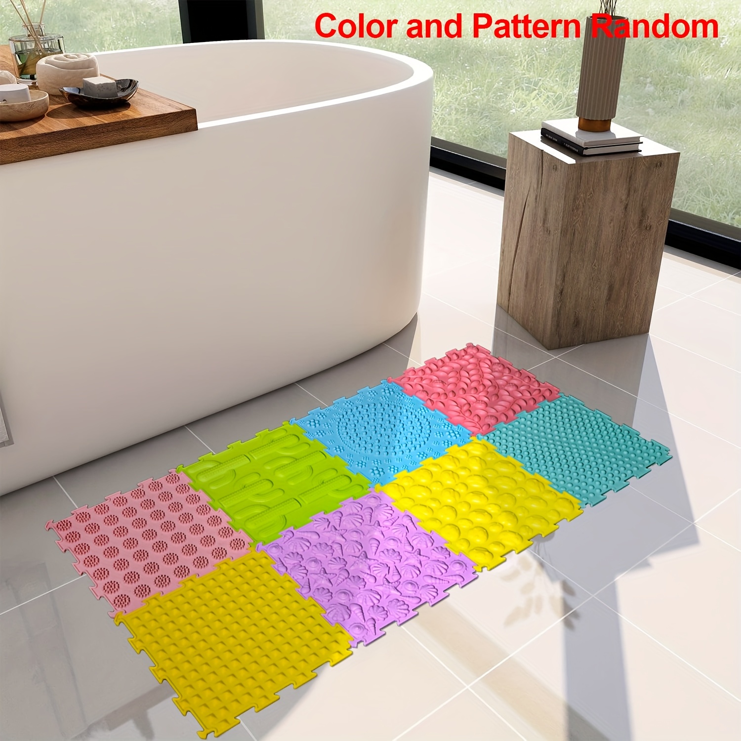 8pcs Interlocking Pilates Floor Mats for Home Fitness
