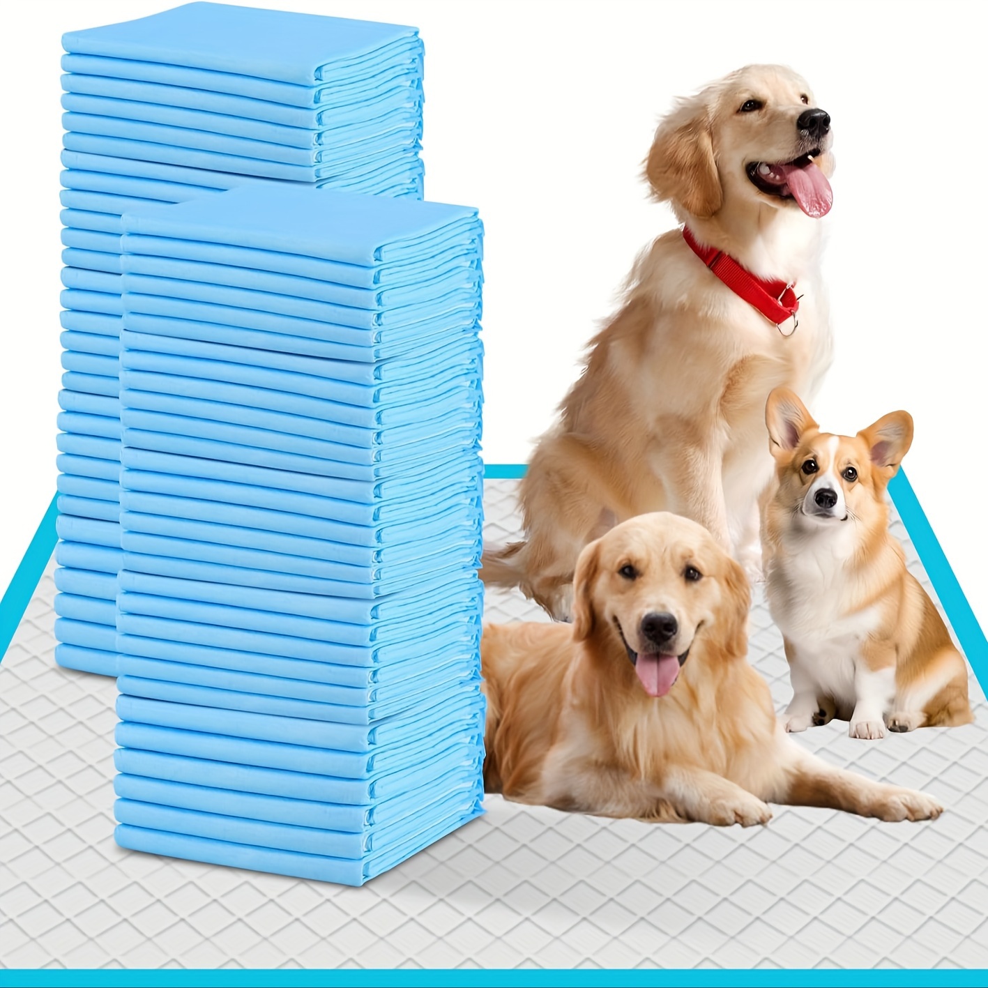 

Count 24" X 24" Super Absorbency Disposable , Leakproof Quick Drying Disposable Pads For Baby, Puppy And Adults, Puppy Pads, Cat Pee Pads For Dogs, Potty Puppy Training Pads