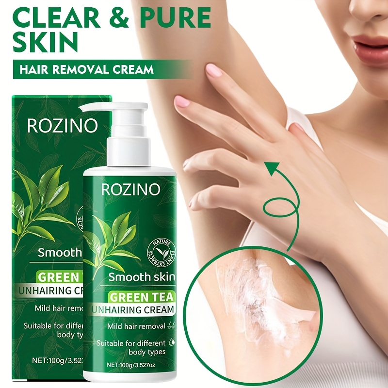 Green Tea Hair Removal Cream for Smooth Skin