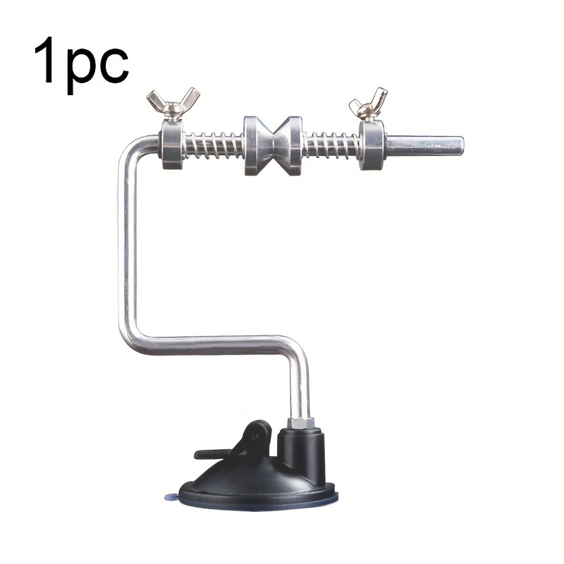 TEMU Portable Fishing Line - Adjustable, Stainless Steel Winder With Vacuum Suction Cup For Easy Mounting, Lightweight & , Fishing