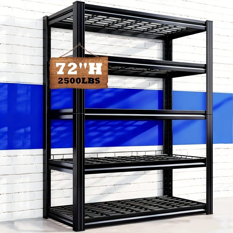 48 extra wide heavy duty garage storage shelves large standing multi functional shelving   up to 2000 lbs 5 tier adjustable metal storage rack ideal for   basement and multi scene storage use utility shelves