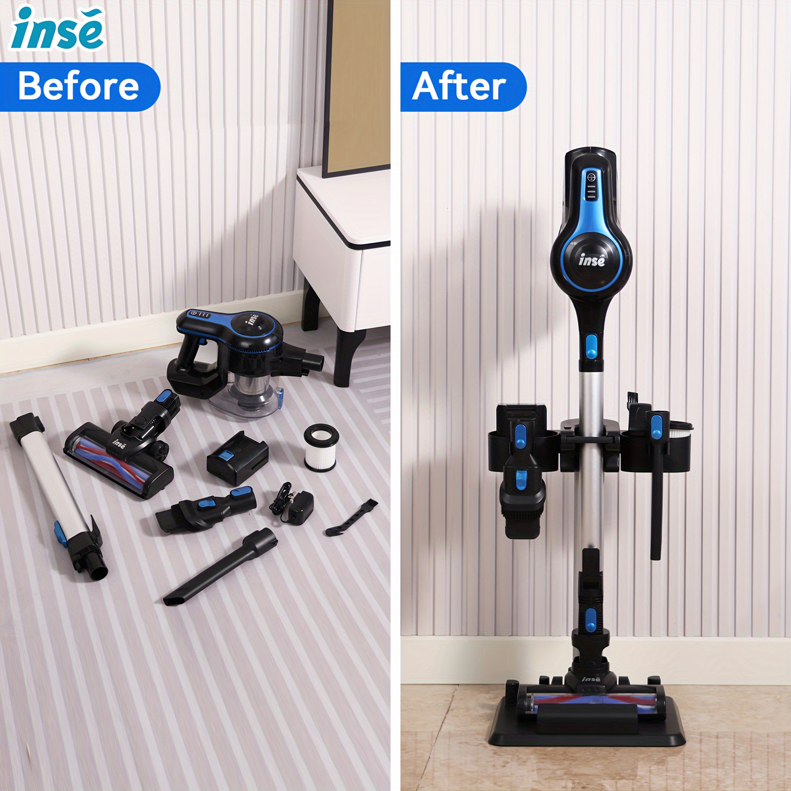 

(^_-) Umlo Vacuum Cleaner Stand, Suitable For Shark Umlo And Other Brands Of Vacuum Cleaners, Vacuum Stand For Stick Vacuum Cleaner