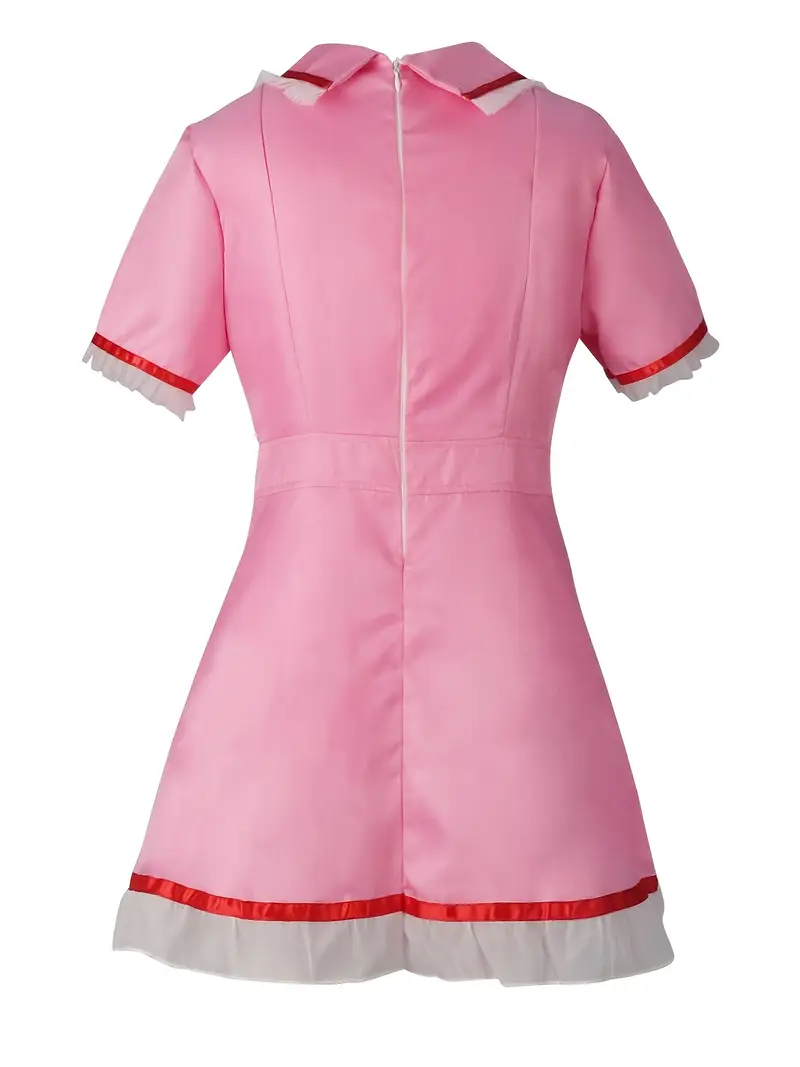 pink nurse dress uniform Pink/White Stripe Nurse Dress with White Trim The Staff Uniform Company