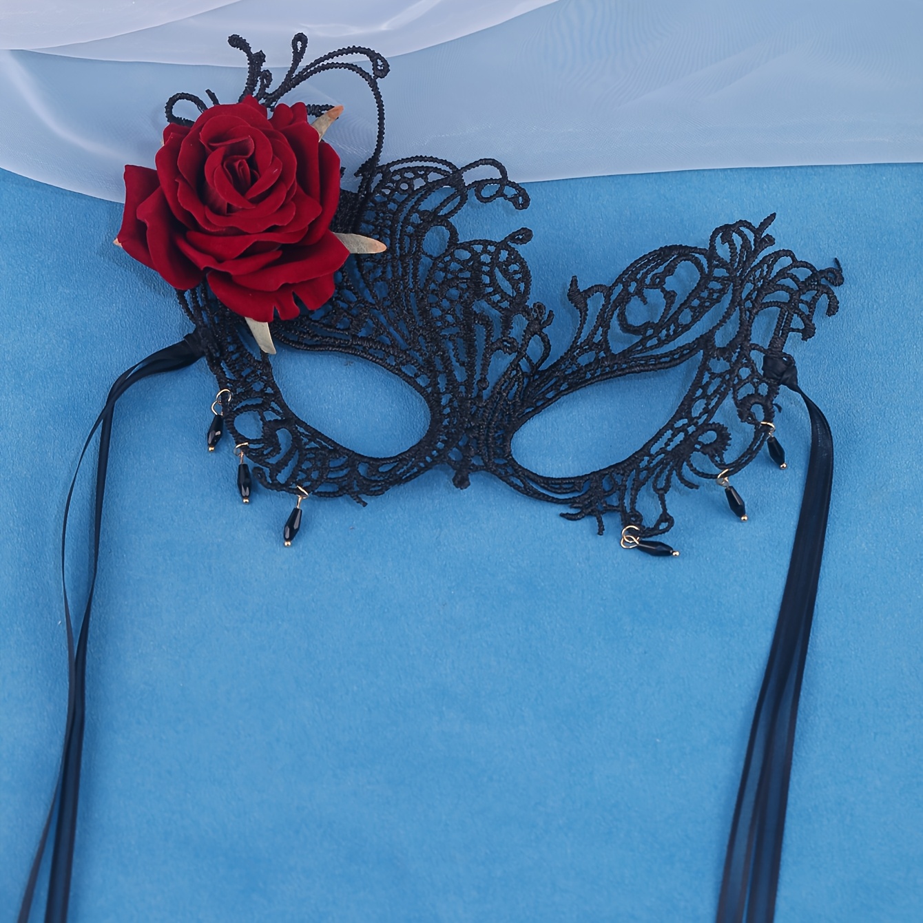 TEMU 1pc Black Eye Mask—classic Halloween Party, Masquerade, Half-face Mask, Party Eye Mask