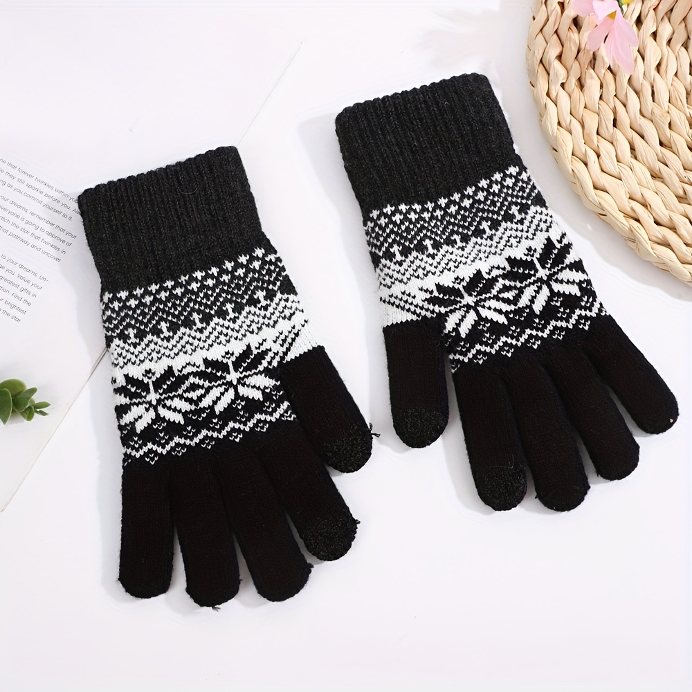 TEMU Guanti Invernali Unisex Touch Screen, Guanti Antifreddo, Guanti Elastici Senza per Abbigliamento Casual, e con Touch Screen, ed Eleganti, Adatti