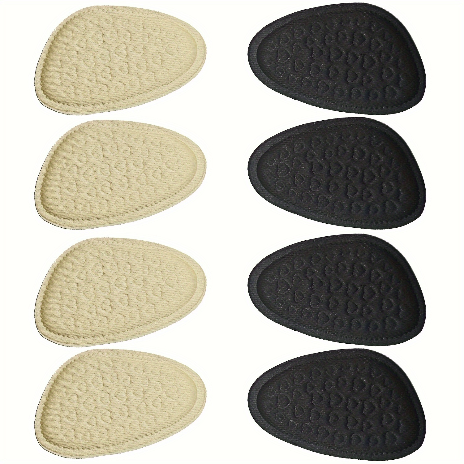 Set Of 8 For The Front Of The Foot Designed For High-heeled Footwear, Featuring Non-slip Half Insoles That Provide And Care For Your Feet
