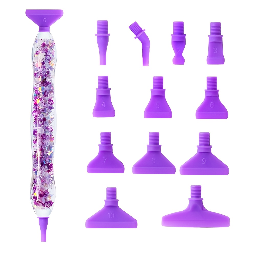 

1 Kit de stylo de peinture diamant 5D - Accessoires de bricolage en polyrésine avec multicolores et pointes de stylo filetées pour les d'art créatif