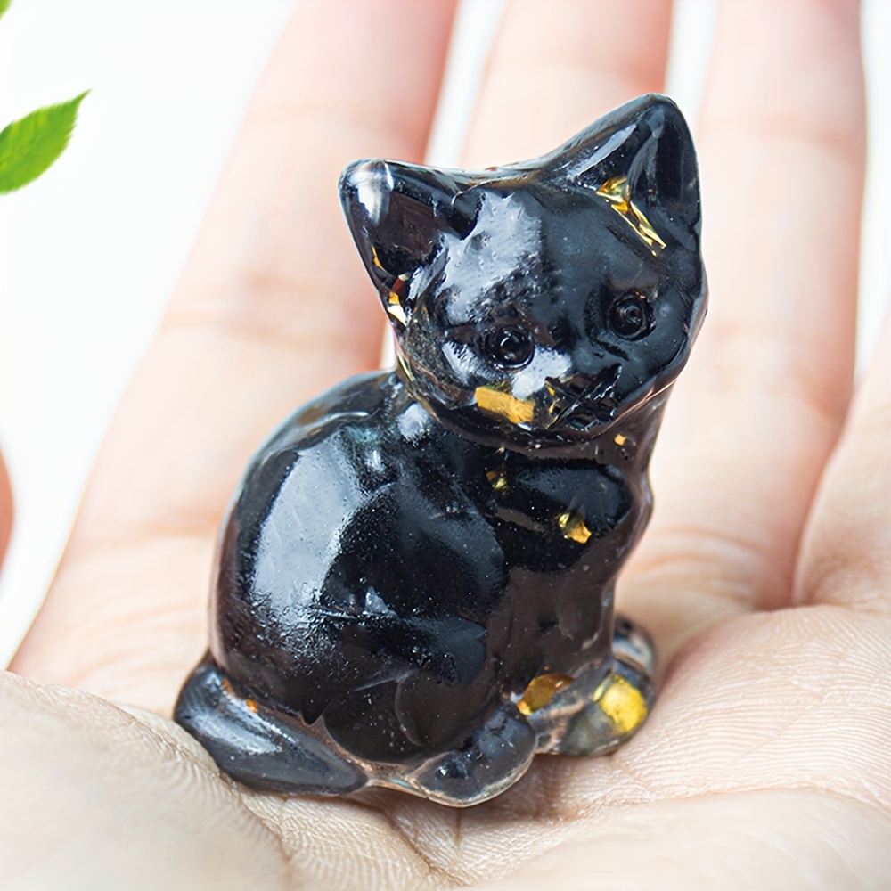 

1pc Resin Cat, Handmade Resin , Pocket Gift