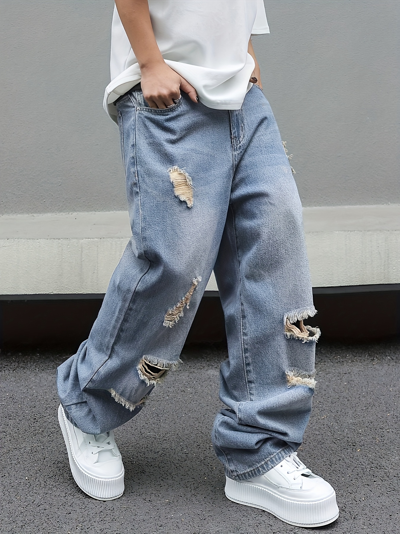 Hip Hop Estilo De Vestir Urbano Hombre Hombre Usando Ropa De Hip