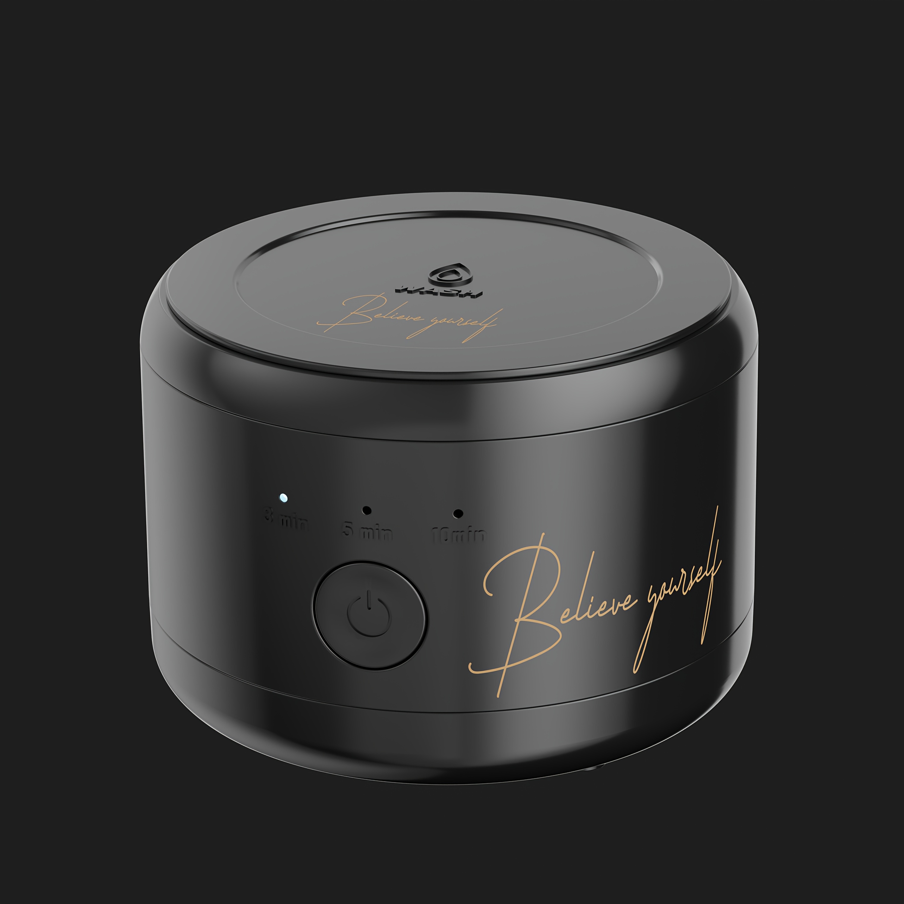 Rechargeable Ultrasonic Denture Cleaner Machine in Black