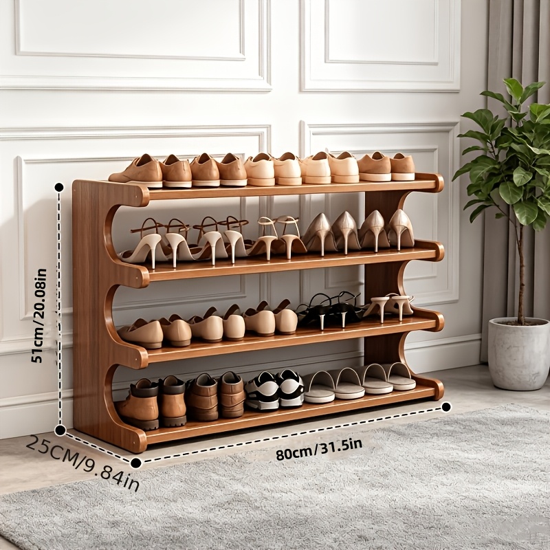 Multi-Tier Shoe Rack for Home & Entryway, Dustproof Storage Organizer