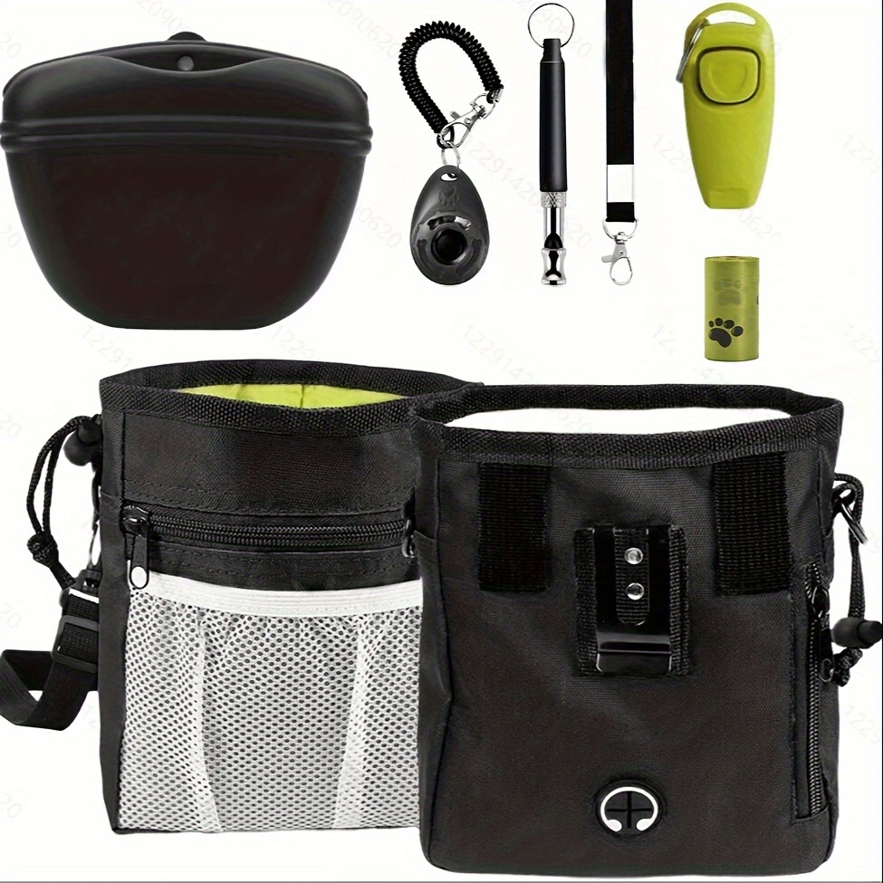 

-in-1 Dog Training Kit With Treat Pouch, Fanny Pack, , Technology Whistle & Poop Bags - Polyester