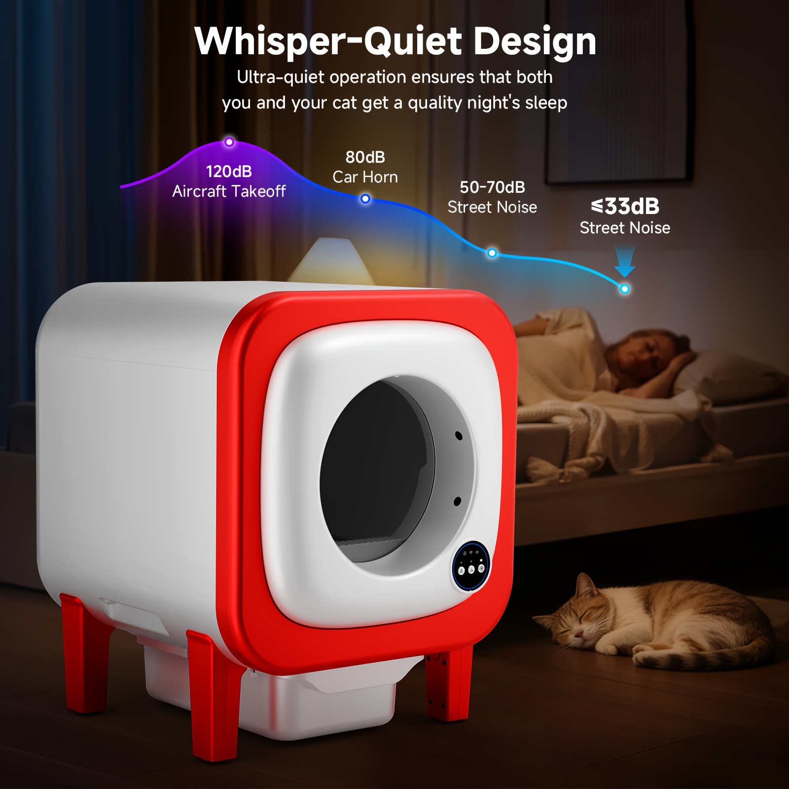 self cleaning cat litter box large automatic cat litter box - Temu