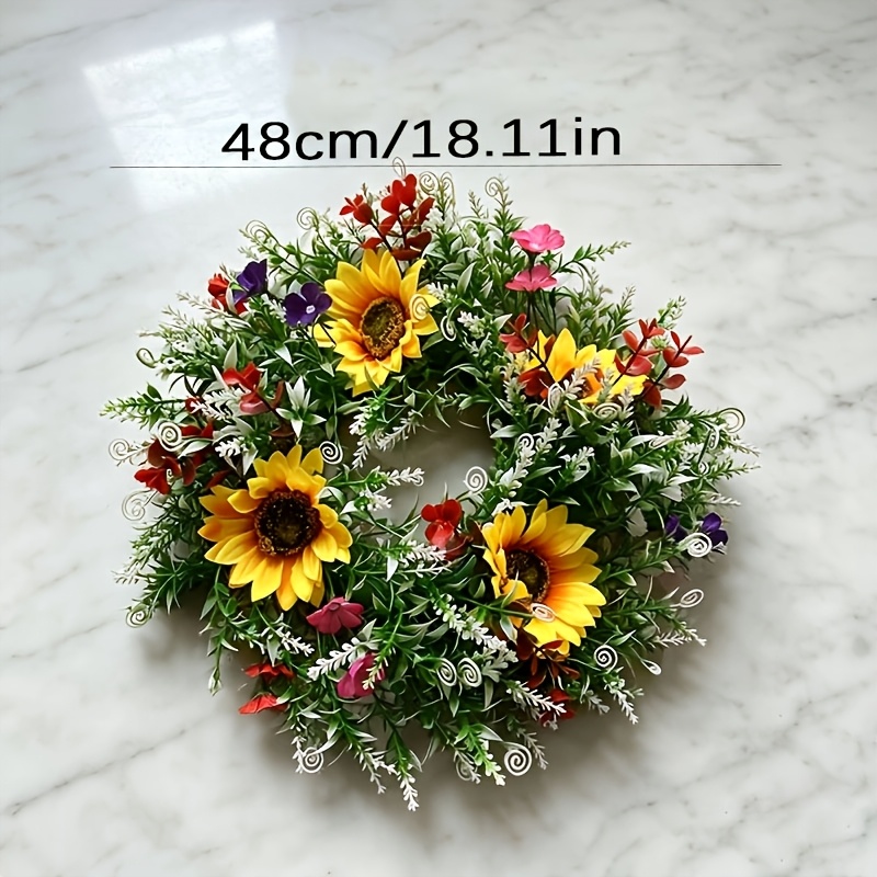 sonnenblumen blumenkranz dekorativer frühlings