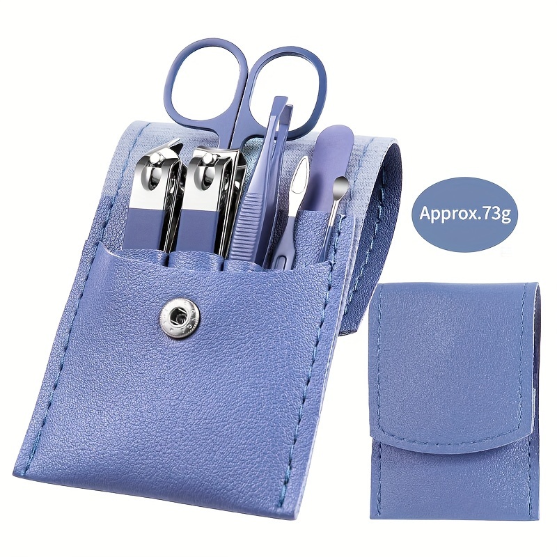 TEMU 7 Pezzi/Set Tagliaunghie Manicure Qualit� in Acciaio Inossidabile, Forbici per Pedicure e Pinze per Cuticole - Kit delle Unghie Personalizzata