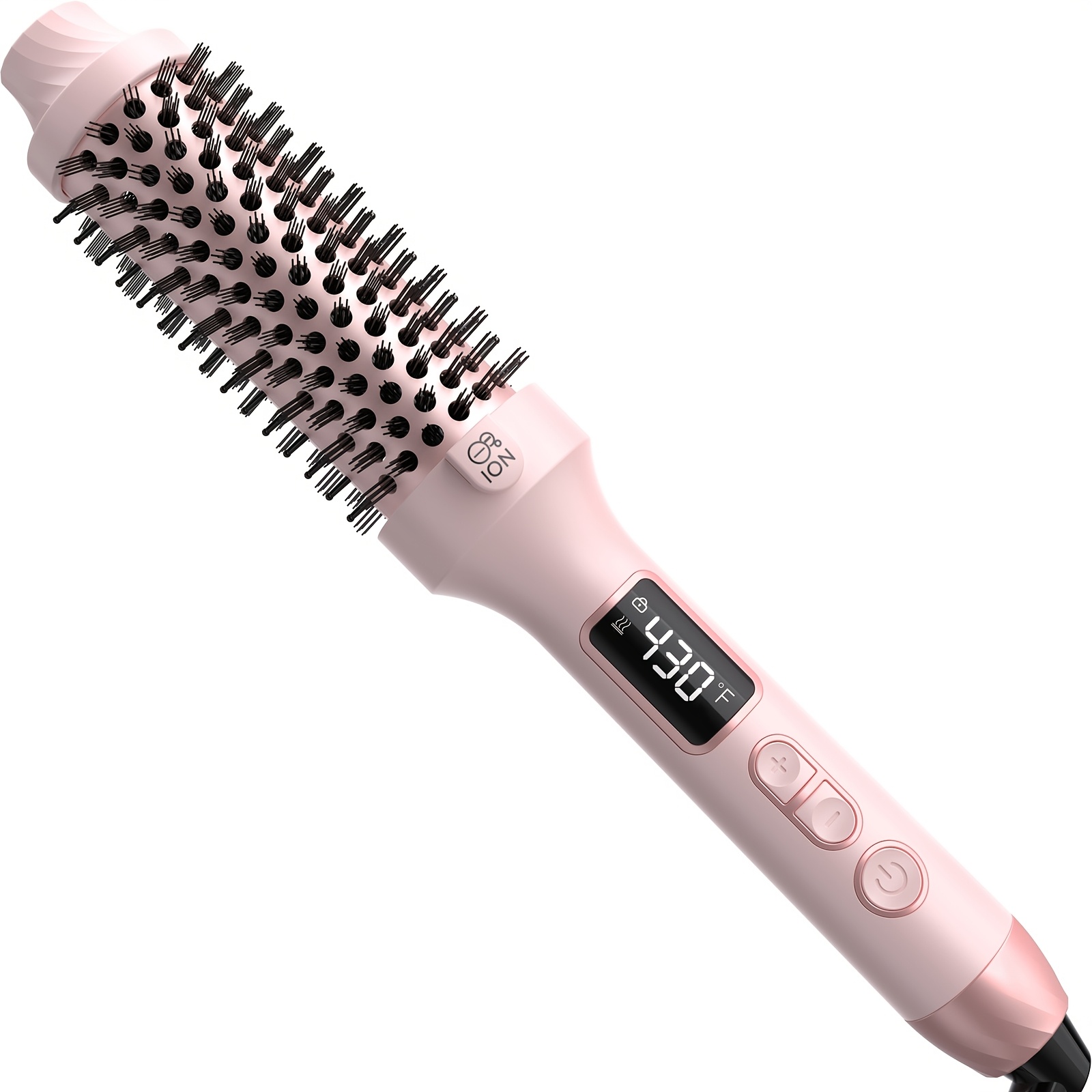Thermal Brush For Blowout Look, Inch Heated Round Brush, Curling Iron  Brush With 10 Temperature Control, Hot Brush Styler Thermal Round Brush Dual