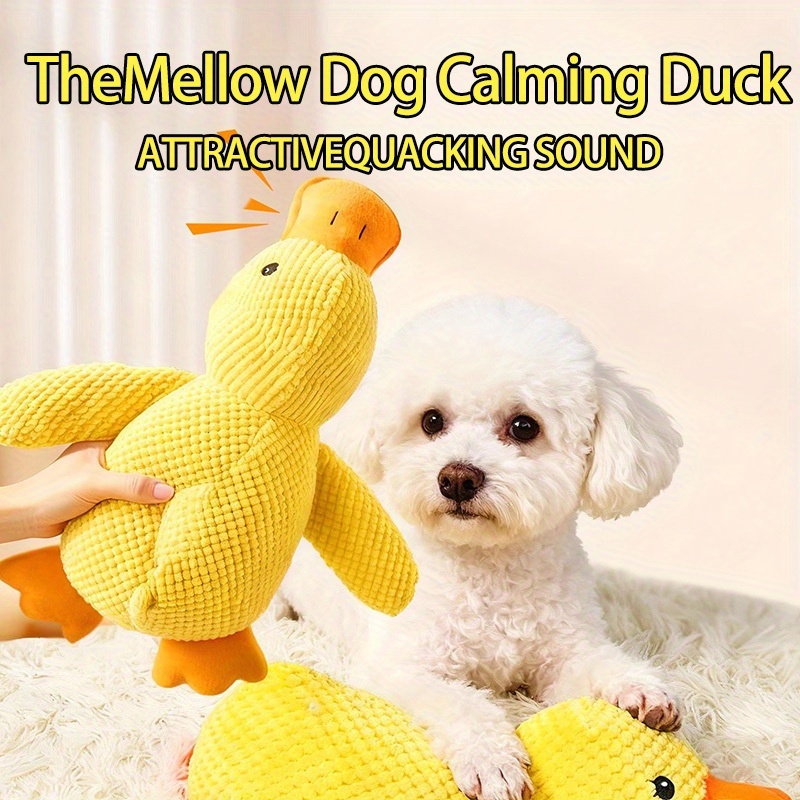 Squeaky Duck Dog Toy for Chewing and Self-Entertainment