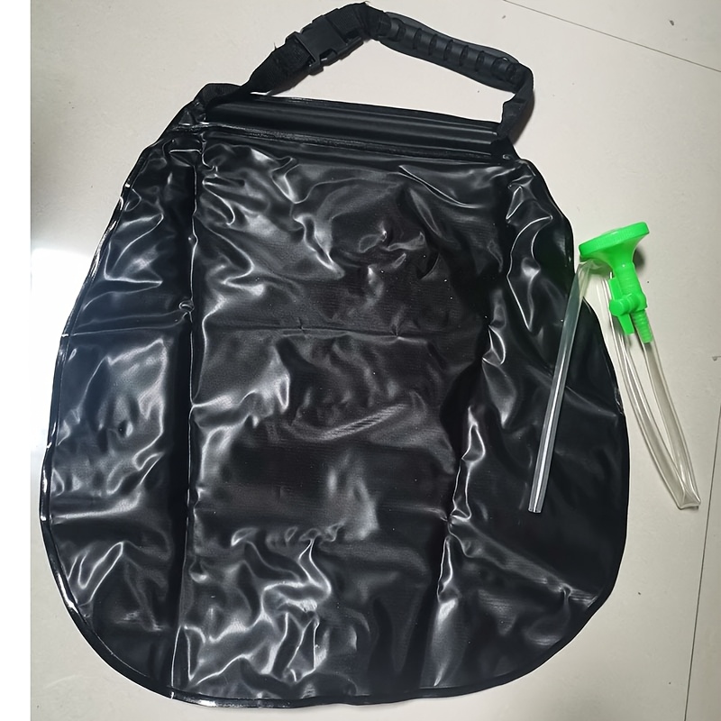 10.57gal Portable Outdoor Camping Shower Bag, PVC Waterproof Bath Bag with Handle, Shower Hose and Drain Valve for Camping, Hiking, Travel