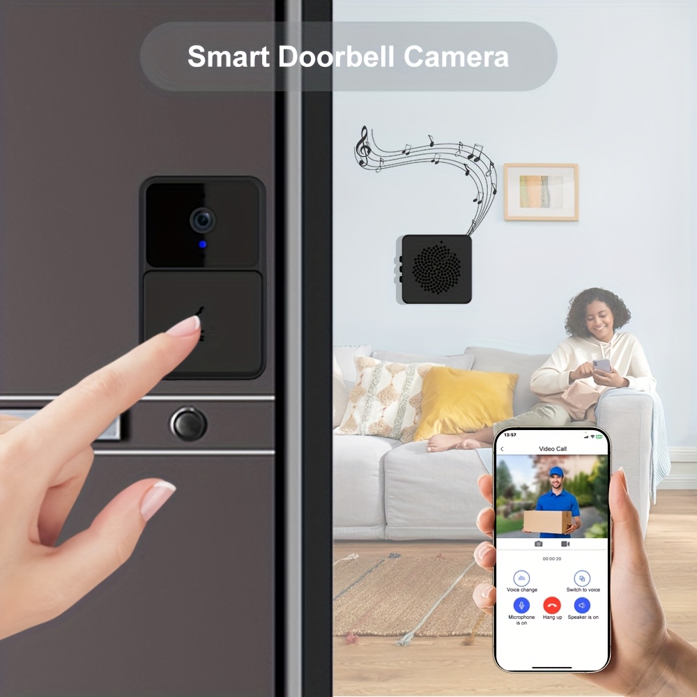 the x3  video doorbell features night vision usb rechargeable battery two way microphone and an   smart       colors for a secure monitoring solution Product details 3