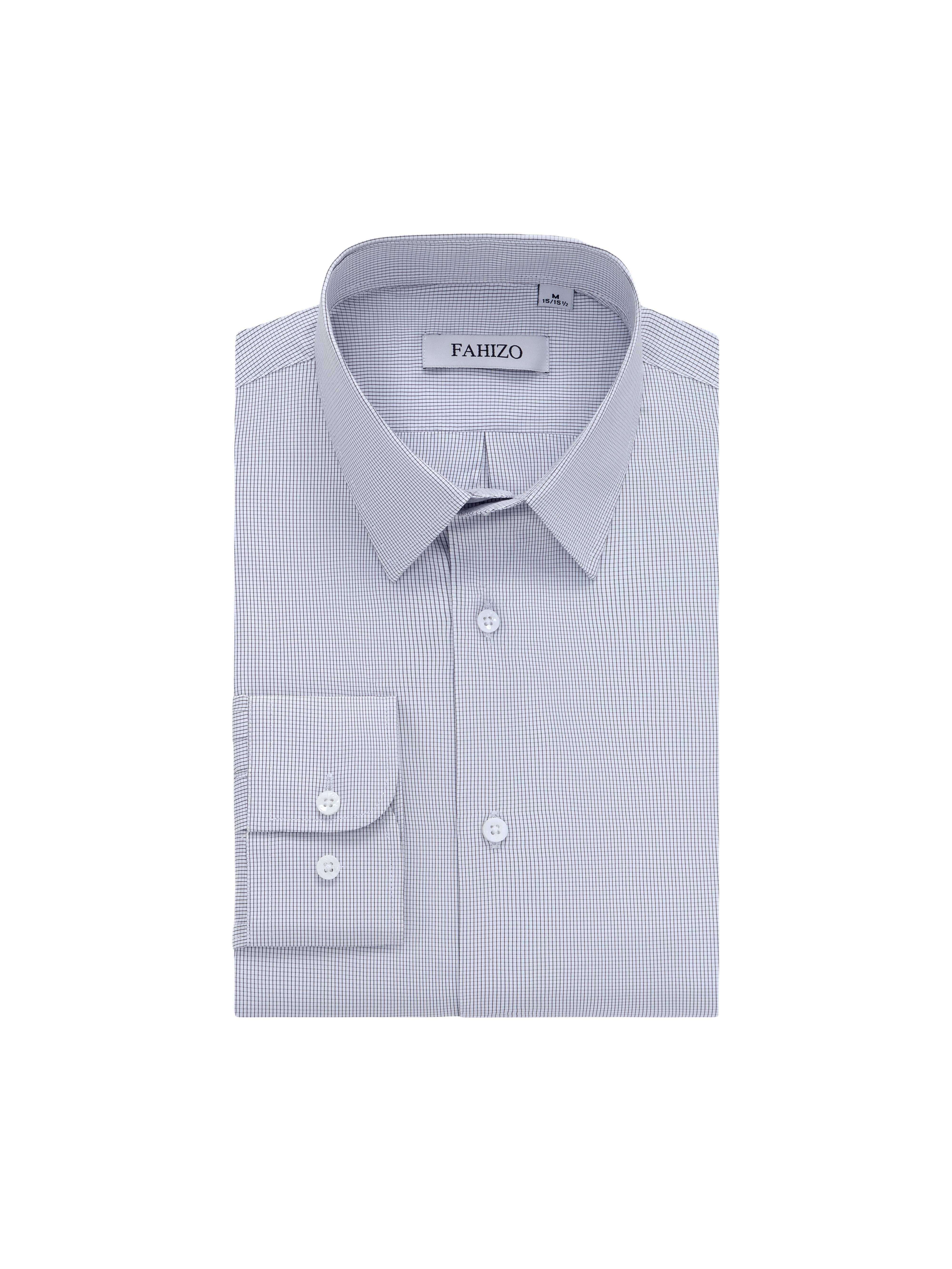 mens dress shirt regular fit casual long sleeve check - Temu