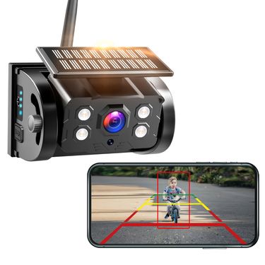 Wireless Wifi Magnetic Backup Camera Installed in One Minute, 1080P HD Wide-Angle, Supports Night Vision, BSD Blind Spot Alert, And Recording; Suitable for Trailers, Trucks, Pickups, Rvs, Rear View Camera Compatible with Both Ios And Android Phones