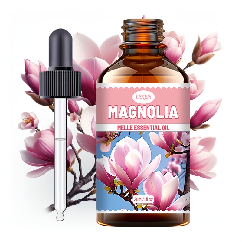 Image of Magnolia Essential Oil 30ml/1 Fl Oz, Suitable For Facial, Hair And Skin Care. Provides Long-lasting Nourishment And Deep Hydration. A Versatile Essential Oil, Perfect For Massage, Bathing, Nail Care