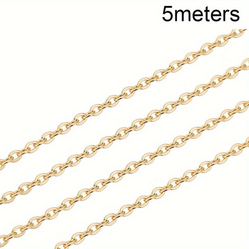 5meters Diameter 1 1.5 2 2.5 Mm Stainless Steel Necklace Chains Bulk Link Bracelets Chains Lot For Jewelry Supplies Findings