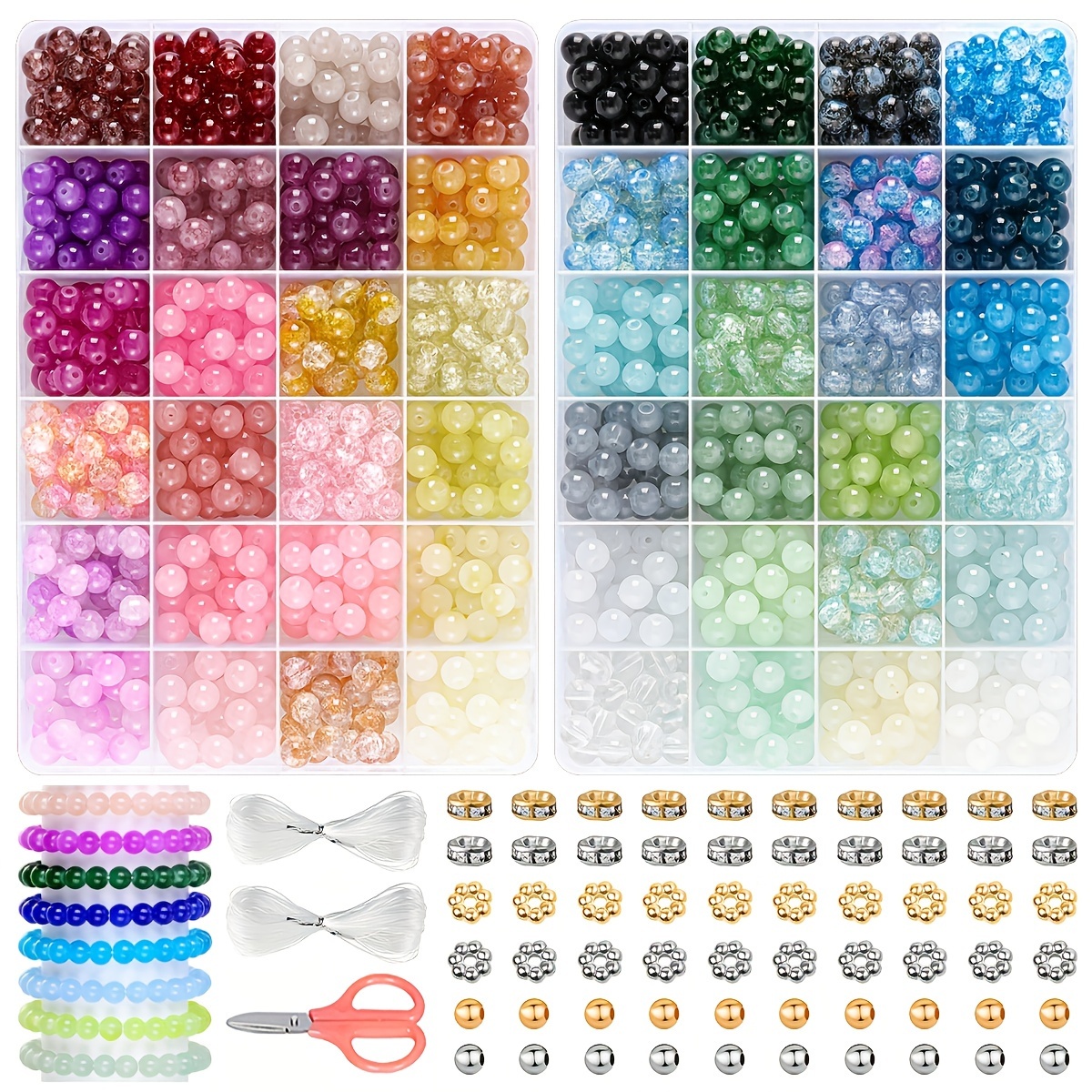 500PCS Glazen kralen voor het maken van sieraden ... - Shein