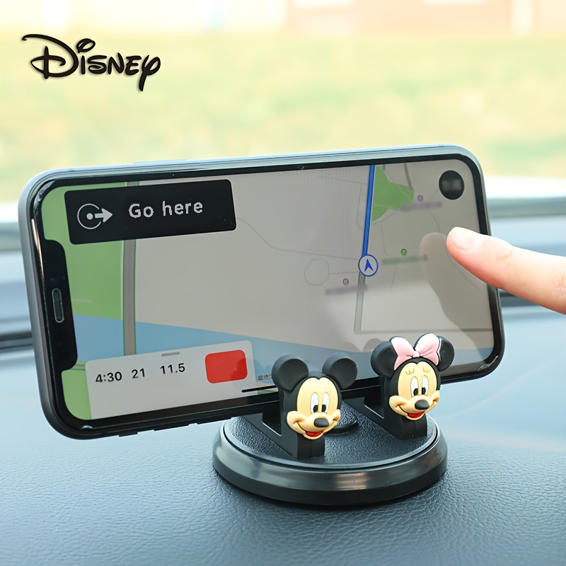

Authorized Cute Mickey, , And Donald Duck Creative Cartoon Car Dashboard Support Bracket, Disney Car Phone Holder, Universal Multi-function 360-degree Rotating Phone Holder For Navigation Base