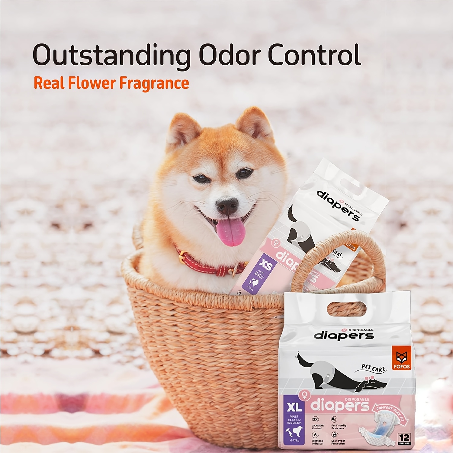 TEMU Disposable Dog Diapers For Female Dogs And Male Doggy For Small Medium Sized Dogs Diapers For Pets