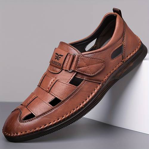 send dad hand stitched summer new breathable hollow shoes soft sole leisure driving shoes sandals