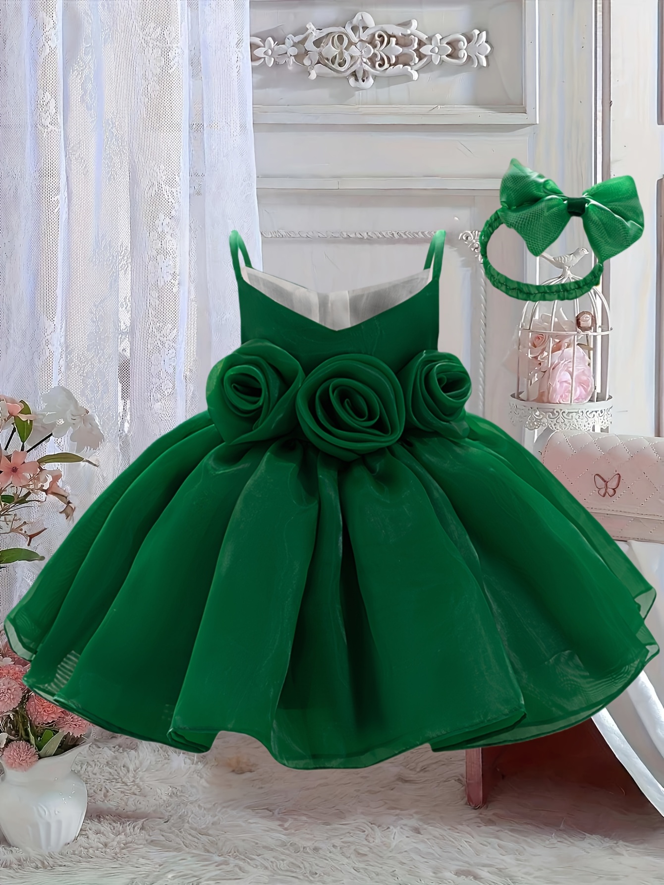 flower girl dress infant sold on Temu United States