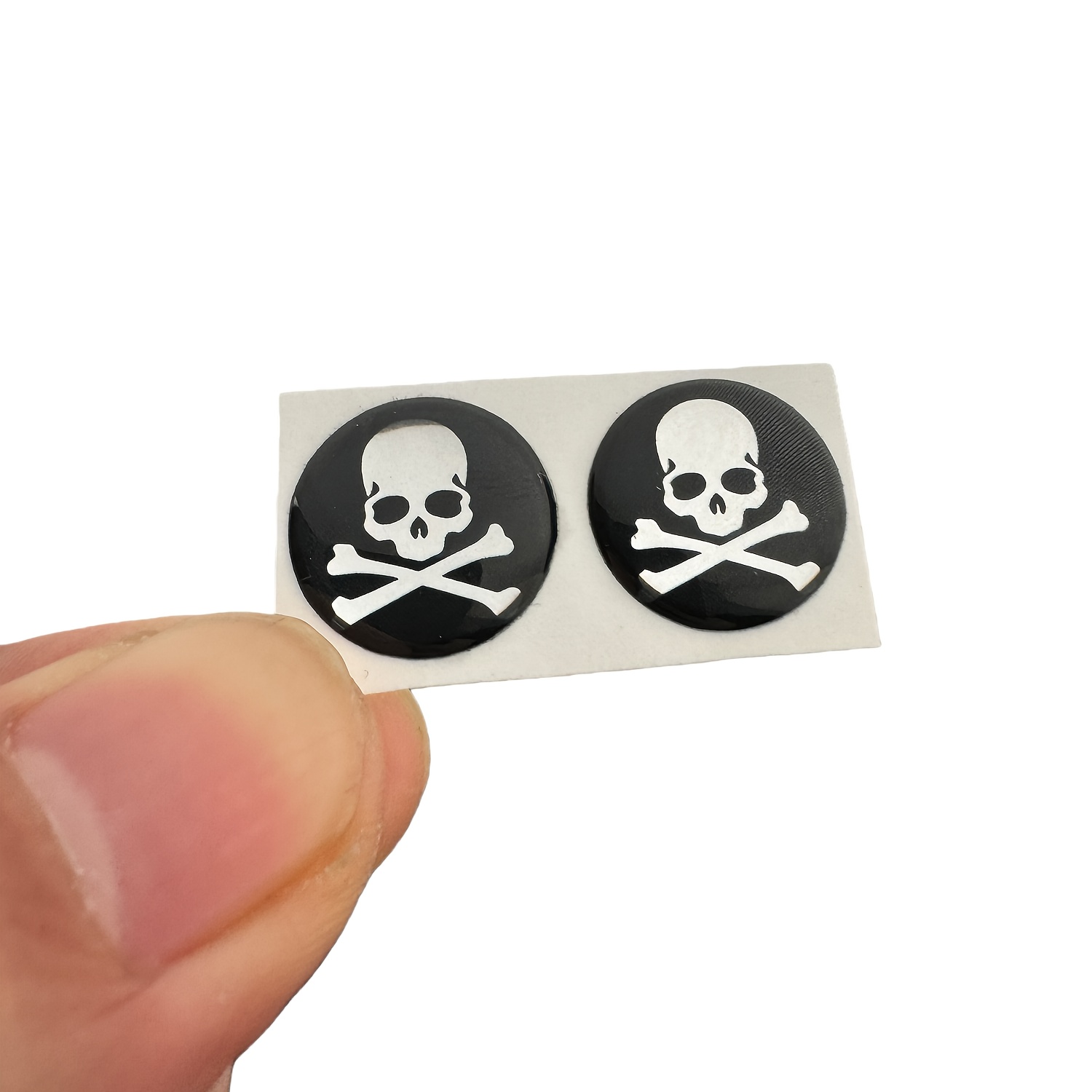 2pcs Car Stickers Skeleton Badge Emblem Automotive Decals Vehicles