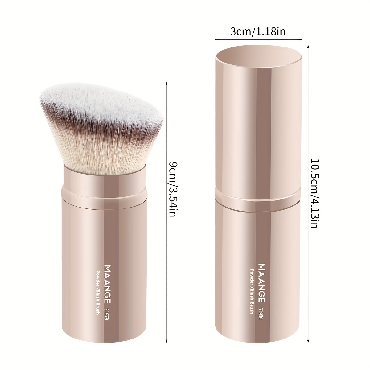 MAANGE Retractable Foundation Brush with Soft Bristles