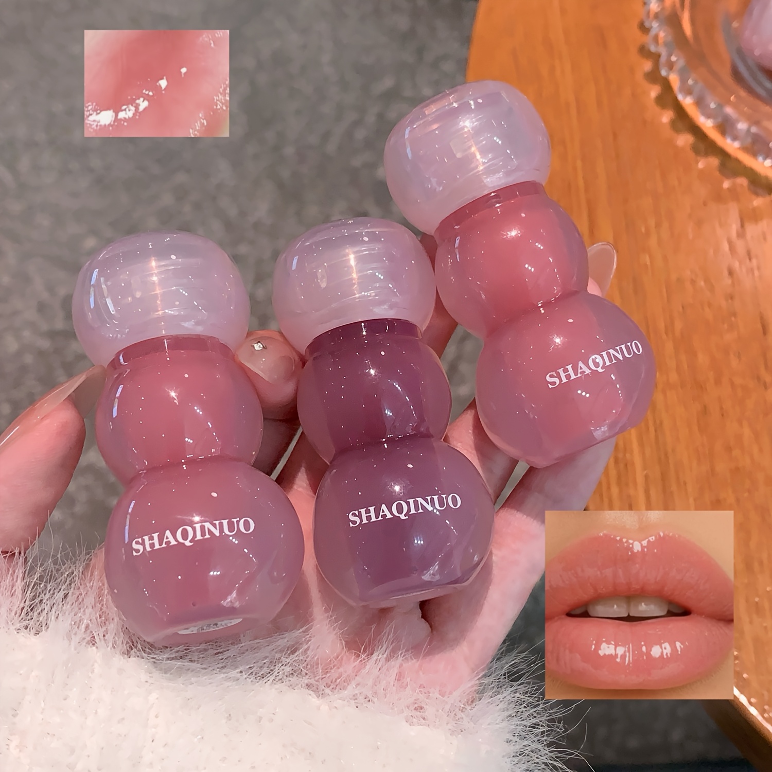 Clear Watery Lip Glaze for Moisturizing Mirror Finish