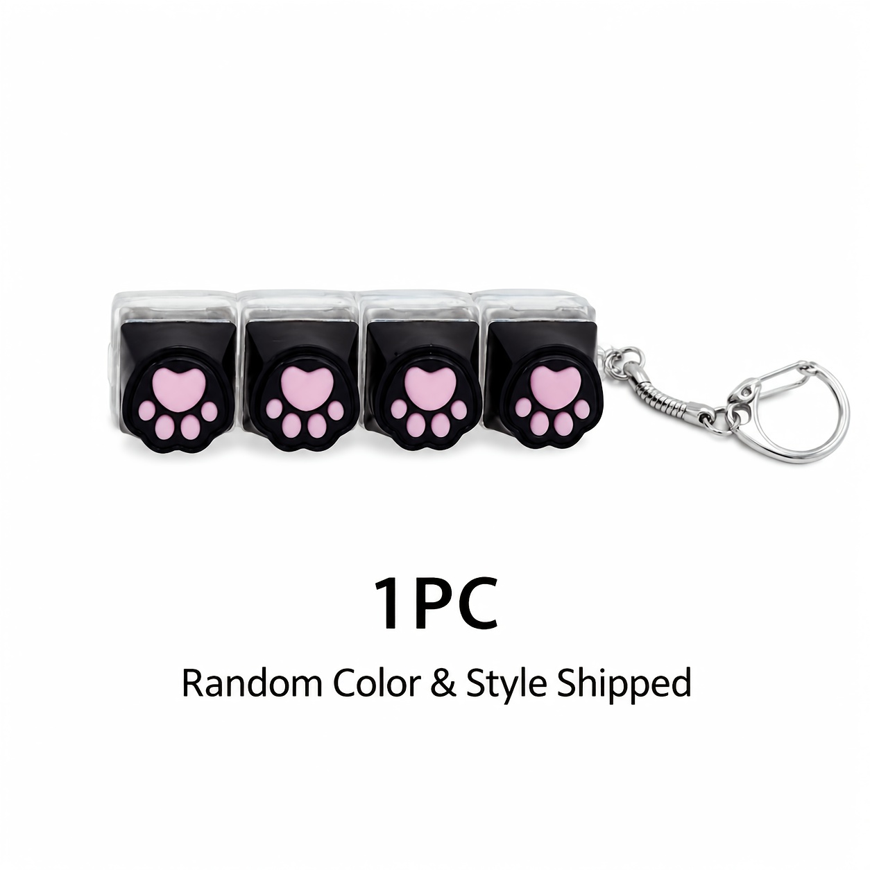 Image of Cute Cat Claw Keyboard Fingertip Toy, Decompression Button, Creative Keycap For Anxiety Relief And Concentration Improvement, Random Color