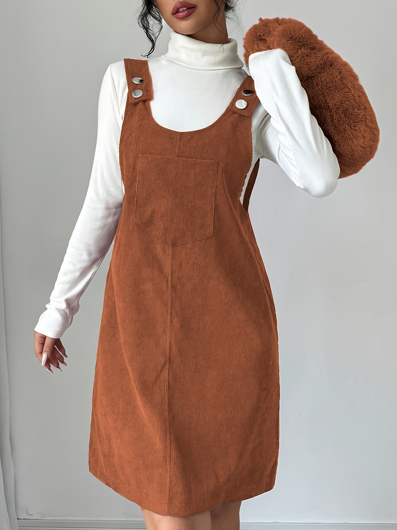 brown corduroy jumper dress Courtney corduroy jumper dress – Shop The White Feather
