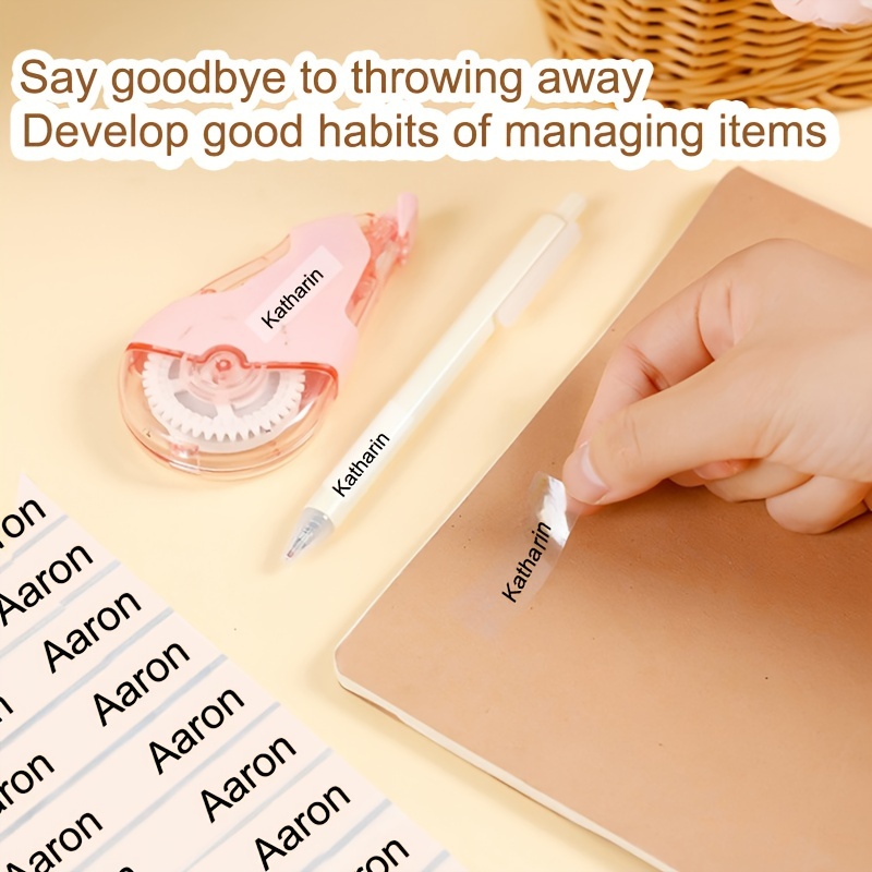 Personalized Custom Transparent Name Tags, Waterproof Material, 45-999pcs Set, Suitable for Paper Labeling, Numbering, School Supplies, Office Essentials