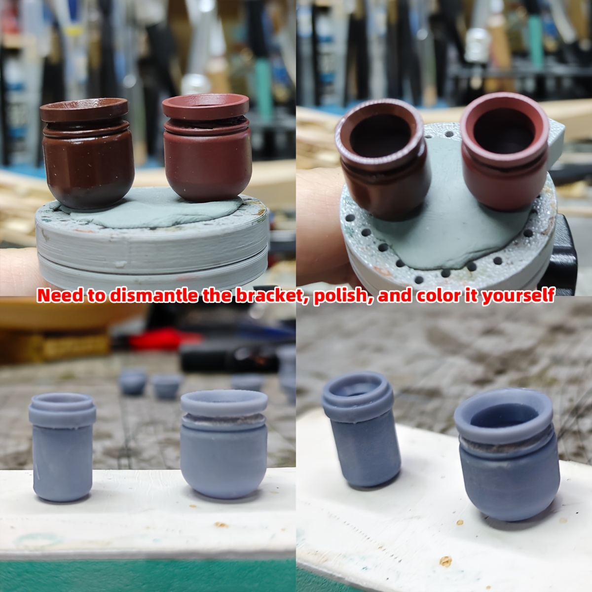 3D Printed Resin Model Kit Flowerpot