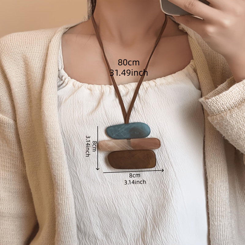 Women's Elegant Long Necklace, Versatile Accessory